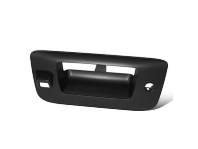 Tailgate Handle Cover with Keyhole and Backup Camera Opening; Primer Black (07-13 Sierra 1500)