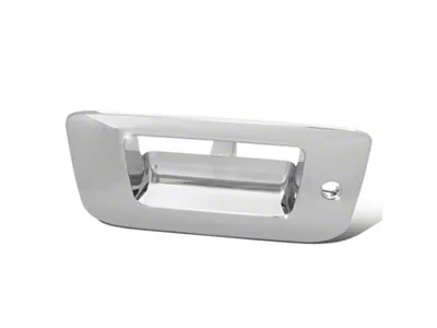 Tailgate Handle Cover with Keyhole; Chrome (07-13 Sierra 1500)