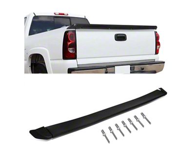 Tailgate Spoiler; Matte Black (99-06 Sierra 1500 Fleetside)