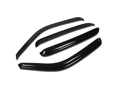 Tape-On Wind Deflectors Window Visors; Smoked (04-06 Sierra 1500 Crew Cab)