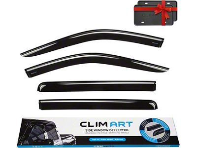 Tape-On Window Deflectors (19-24 Sierra 1500 Crew Cab)