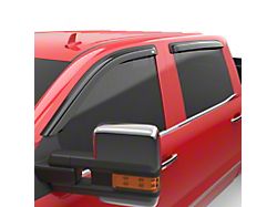 EGR Tape-On Window Visors; Front and Rear; Dark Smoke (14-18 Sierra 1500 Crew Cab)