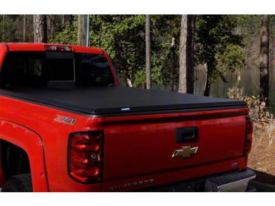 Hard Fold Tonneau Cover; Black (07-13 Sierra 1500 w/ 6.50-Foot Standard Box)