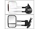 Towing Mirror; Manual; With Amber LED Signal; Chrome; Pair (07-13 Sierra 1500)