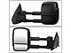 Towing Mirror; Powered; Heated; Smoked Signal; Black; Pair (14-17 Sierra 1500)