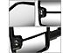 Manual Adjustment Towing Mirrors with Amber LED Turn Signals; Chrome (99-06 Sierra 1500)