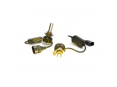 TRIO-GOLD Series Switchback LED Headlight Bulbs; Low Beam; 9012 (14-15 Sierra 1500)