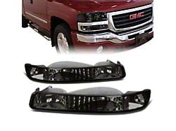 Turn Signal Bumper Lights; Smoked (99-06 Sierra 1500, Excluding C3 & Denali)