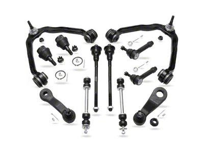 Front Upper Control Arms with Ball Joints, Sway Bar Links, Tie Rods, Idler Arm and 4-Groove Pitman Arm (99-06 4WD Sierra 1500; 04-06 2WD Sierra 1500 w/ Front Torsion Bar)