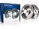 Vented 6-Lug Brake Rotor, Pad, Brake Fluid, Clear and Wheel Hub Assembly Kit; Front and Rear (07-13 4WD Sierra 1500 w/ Rear Disc Brakes)
