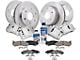 Vented 6-Lug Brake Rotor, Pad, Caliper, Brake Fluid and Cleaner Kit; Front and Rear (01-06 Sierra 1500 w/ Dual Piston Rear Calipers)