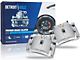 Vented 6-Lug Brake Rotor, Pad, Caliper, Brake Fluid and Cleaner Kit; Front and Rear (01-06 Sierra 1500 w/ Dual Piston Rear Calipers)