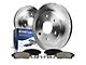 Vented 6-Lug Brake Rotor and Pad Kit; Rear (07-13 Sierra 1500 w/ Rear Disc Brakes)