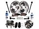 Vented 6-Lug Brake Rotor, Pad, Wheel Hub Assemblies, Brake Fluid, Cleaner and Tie Rod Kit; Front (07-13 2WD Sierra 1500 w/ Rear Disc Brakes)