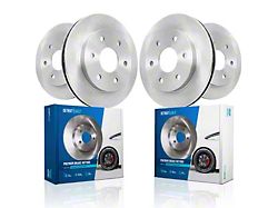 Vented 6-Lug Rotors; Front and Rear (99-06 Sierra 1500 w/ Single Piston Rear Calipers)