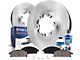 Vented and Slotted 6-Lug Brake Rotor, Pad and Caliper Kit; Rear (07-13 Sierra 1500 w/ Rear Disc Brakes)