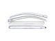 Ventvisor Window Deflectors; Front and Rear; Chrome (14-18 Sierra 1500 Crew Cab)