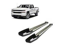 Vortex Running Boards; Aluminum (07-18 Sierra 1500 Double Cab)