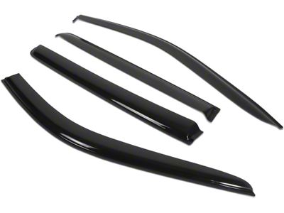 Window Visors; Dark Smoke; Front and Rear (19-24 Sierra 1500 Crew Cab)