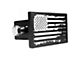 2-Inch Aluminum Trailer Hitch Cover with U.S. Flag; Black (Universal; Some Adaptation May Be Required)