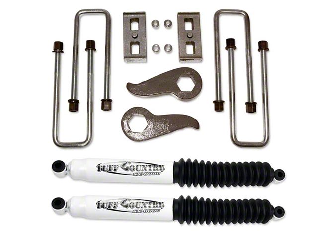 Tuff Country 2-Inch Torsion Key Suspension Lift Kit with Rear Lift Blocks and SX8000 Shocks (11-19 Sierra 2500 HD)