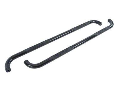 Go Rhino 3-Inch 4000 Series Cab Length Side Step Bars; Black (15-19 Sierra 2500 HD Double Cab)