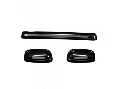 3-Piece White OLED Cab Roof Lights; Smoked Lens (07-14 Sierra 2500 HD)