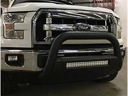 3.50-Inch Bull Bar with 20-Inch Light Bar Mount; Black (11-19 Sierra 2500 HD)