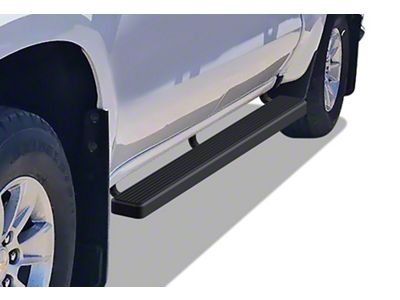 4-Inch iStep Running Boards; Black (20-24 Sierra 2500 HD Double Cab)