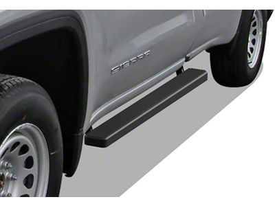 4-Inch iStep Running Boards; Black (20-24 Sierra 2500 HD Regular Cab)