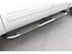 4-Inch Oval Bent Nerf Side Step Bars; Polished Stainless (20-24 Sierra 2500 HD Double Cab)