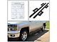 4.75-Inch Running Boards; Textured Black (07-19 6.0L Sierra 2500 HD Crew Cab)