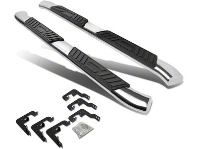 5-Inch Nerf Side Step Bars; Black (07-14 Sierra 2500 HD Extended Cab)