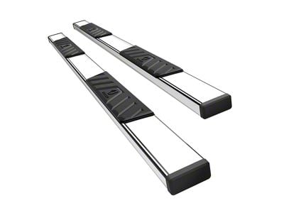 5-Inch Riser Side Step Bars; Stainless Steel (07-19 Sierra 2500 HD Crew Cab)