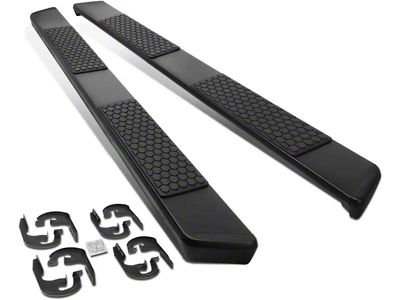 5-Inch Running Boards; Black (20-24 Sierra 2500 HD Crew Cab)