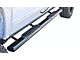 5-Inch Straight Oval Side Step Bars; Rocker Mount; Semi-Gloss Black (07-19 Sierra 2500 HD Extended/Double Cab)