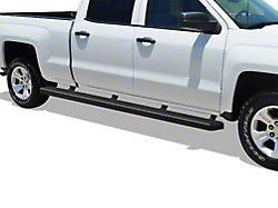 5-Inch Wheel-to-Wheel Running Boards; Black (07-19 Sierra 2500 HD Crew Cab w/ 6.50-Foot Standard Box)