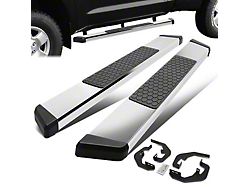 5-Inch Wide Flat Running Boards; Stainless Steel (07-19 Sierra 2500 HD Regular Cab)