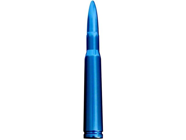 50 Cal Bullet Antenna; 5-Inch; Blue (Universal; Some Adaptation May Be Required)