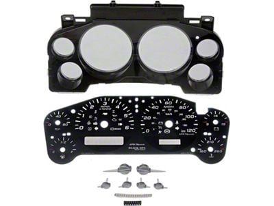 Instrument Cluster Upgrade Kit; Black OPS Edition (07-11 Sierra 2500 HD)