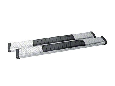 6-Inch Brite-Tread Side Step Bars without Mounting Brackets; Silver (07-24 Sierra 2500 HD Regular Cab)