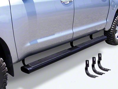 Go Rhino 6-Inch OE Xtreme Side Step Bars; Black (11-14 6.6L Duramax Sierra 2500 HD Extended Cab)