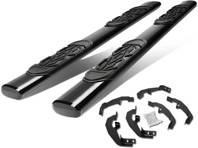 6-Inch Running Boards; Black (20-24 Sierra 2500 HD Double Cab)