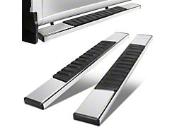 6-Inch Wide Flat Running Boards; Polished (20-24 Sierra 2500 HD Regular Cab)