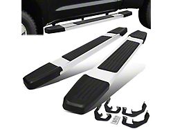 6.25-Inch Running Boards; Silver (07-19 Sierra 2500 HD Regular Cab)