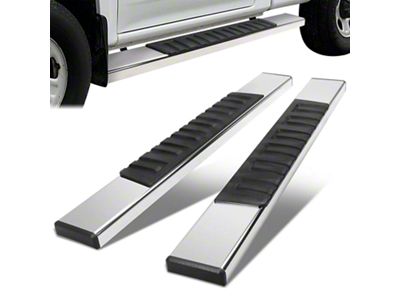 6.75-Inch Running Boards; Polished (07-19 6.0L Sierra 2500 HD Crew Cab)