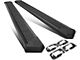 8-Inch Flat Step Bar Running Boards; Black (07-19 Sierra 2500 HD Crew Cab)