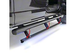 ActionTrac Powered Running Boards; Carbide Black (20-25 Sierra 2500 HD Crew Cab)