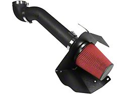 Air Intake Kit; Heat Shield; Aluminum Piping; Wrinkle Finish; Black (09-14 Sierra 2500 HD)