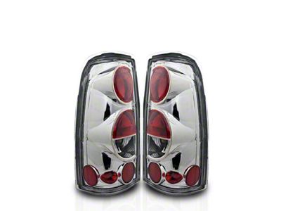 Altezza Tail Lights; Chrome Housing; Red/Clear Lens (01-02 Sierra 2500 HD)